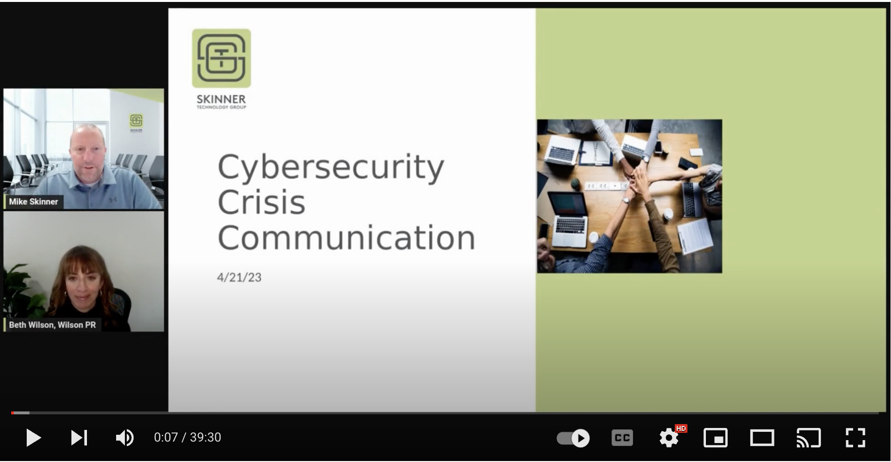 Cybersecurity Crisis Communication with Wilson Public Relations